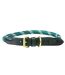 Weatherbeeta Rope Leather Dog Collar (S) (Hunter Green/Brown) - UTWB1342