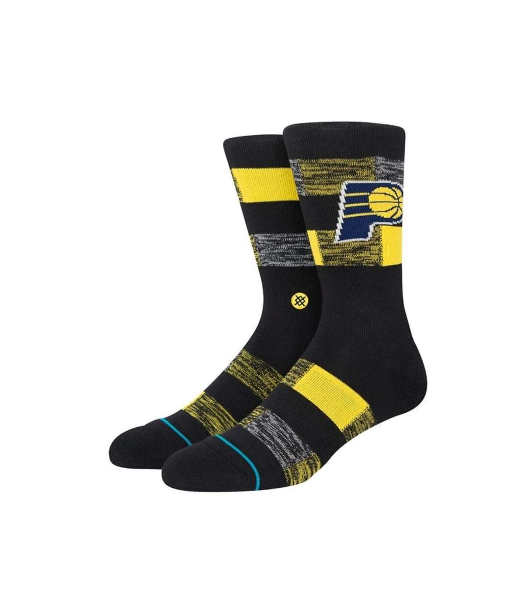 STANCE Chaussettes Homme Coton PACERS CRYPTIC Noir Jaune NBA-1