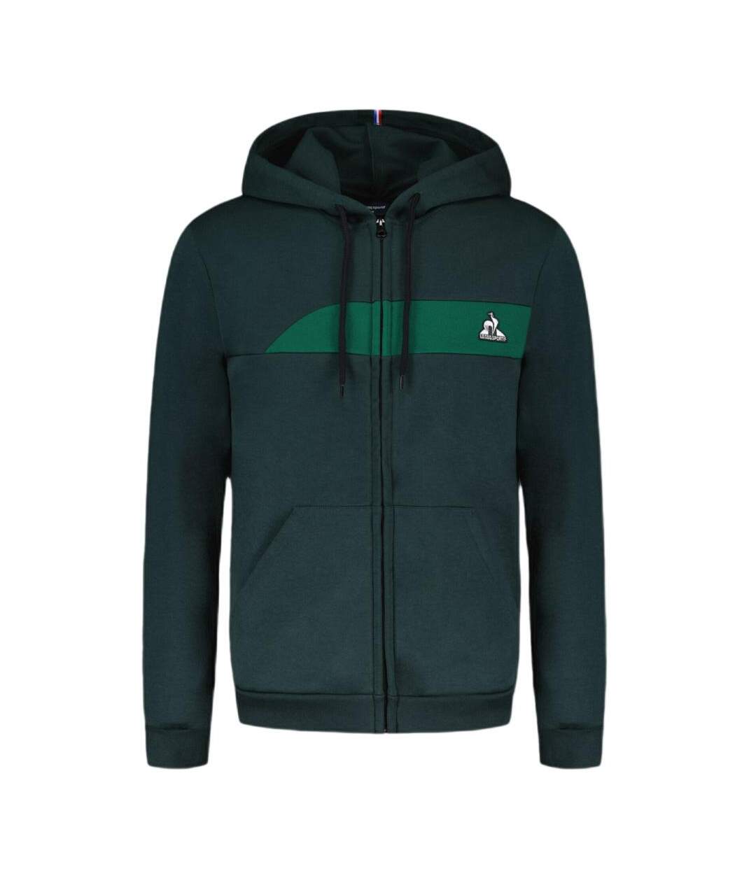 Sweat zippé vert homme le coq sportif saison 2 - m-3