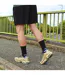 6 Pack Mens Bamboo Crew Grip Socks | Reinforced Heel & Toe Soft Non Slip Socks-4