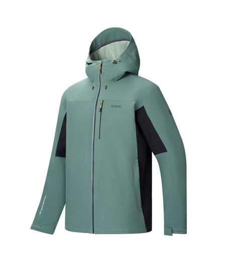 Mens Birchdale Ii Waterproof Jacket Dark Forest Green Black Regatta