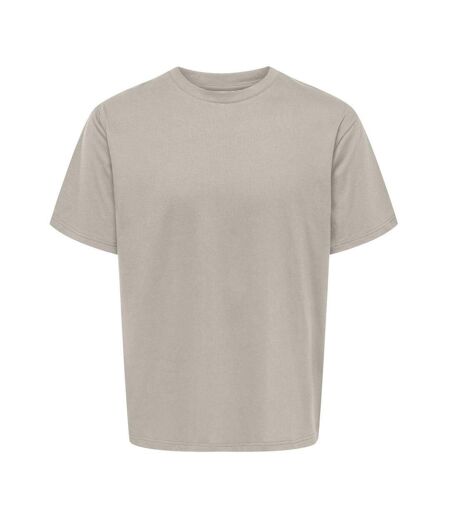 T-shirt beige homme only & sons chinois - l