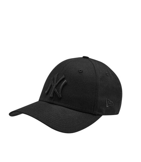 Embroidered Logo Adjustable Baseball Cap Triple Black New Era
