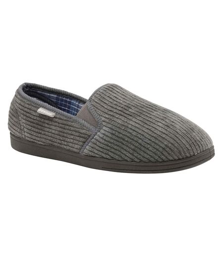 Pantoufles doublées tartan pour hommes avec mousse à mémoire de forme