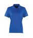 Polo coolchecker femme bleu roi Premier