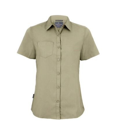 Craghoppers Womens/Ladies Expert Kiwi Short-Sleeved Shirt (Pebble Brown) - UTRW8131