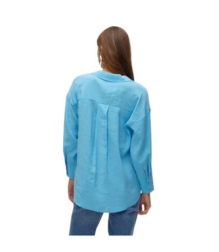 Chemise Manches Longues Vmqueeny Femme Bleu Clair Vero Moda