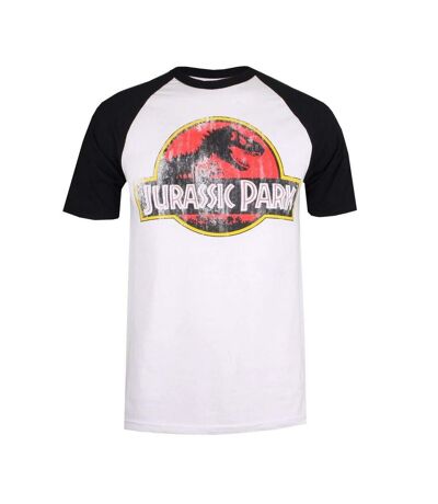 Jurassic Park - T-shirt - Homme (Blanc / Noir / Rouge) - UTTV655