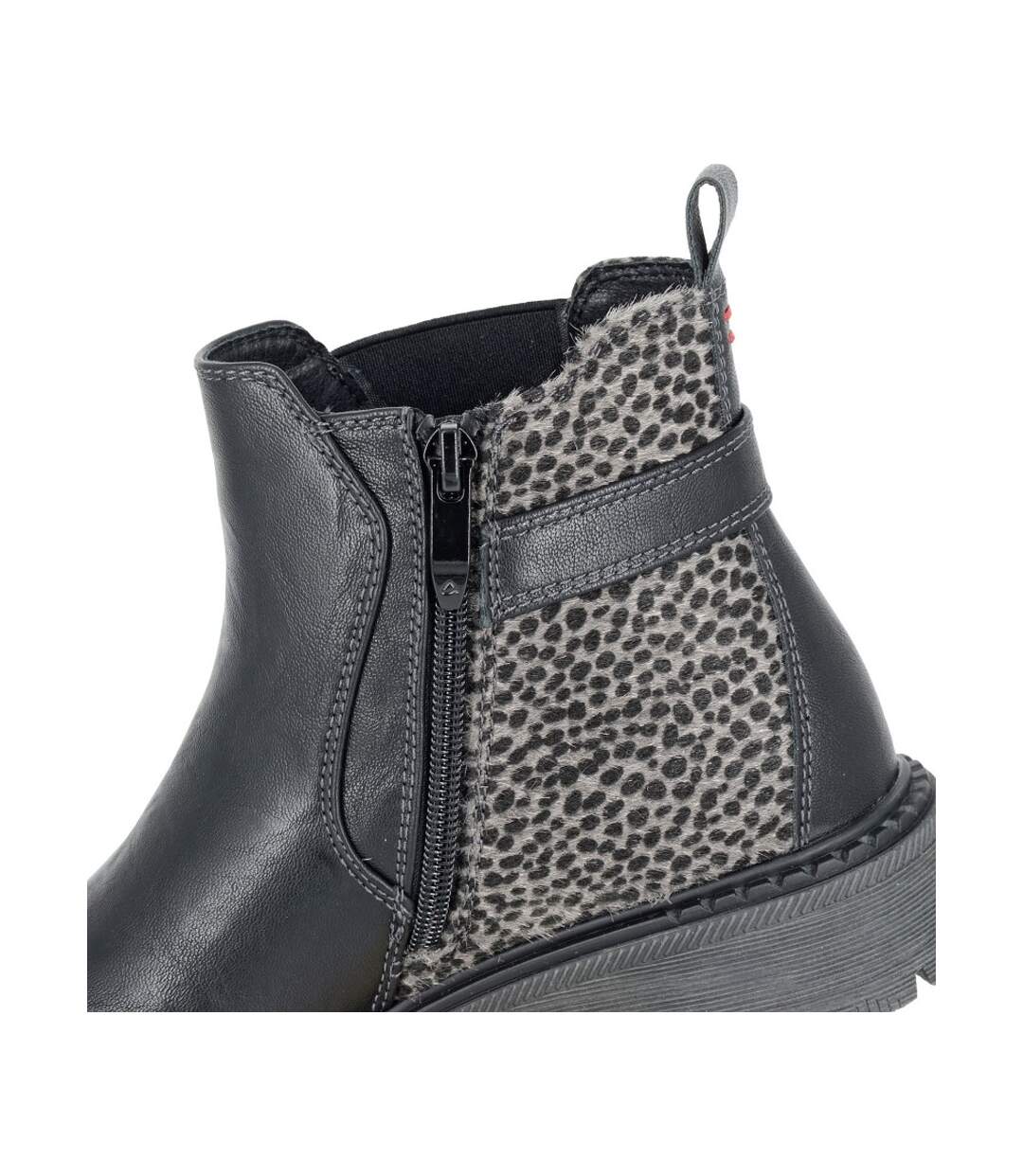 Womens/ladies Arnalda Ankle Boots Black Cipriata-3