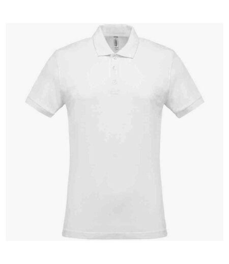 Kariban Mens Pique Polo Shirt (White)