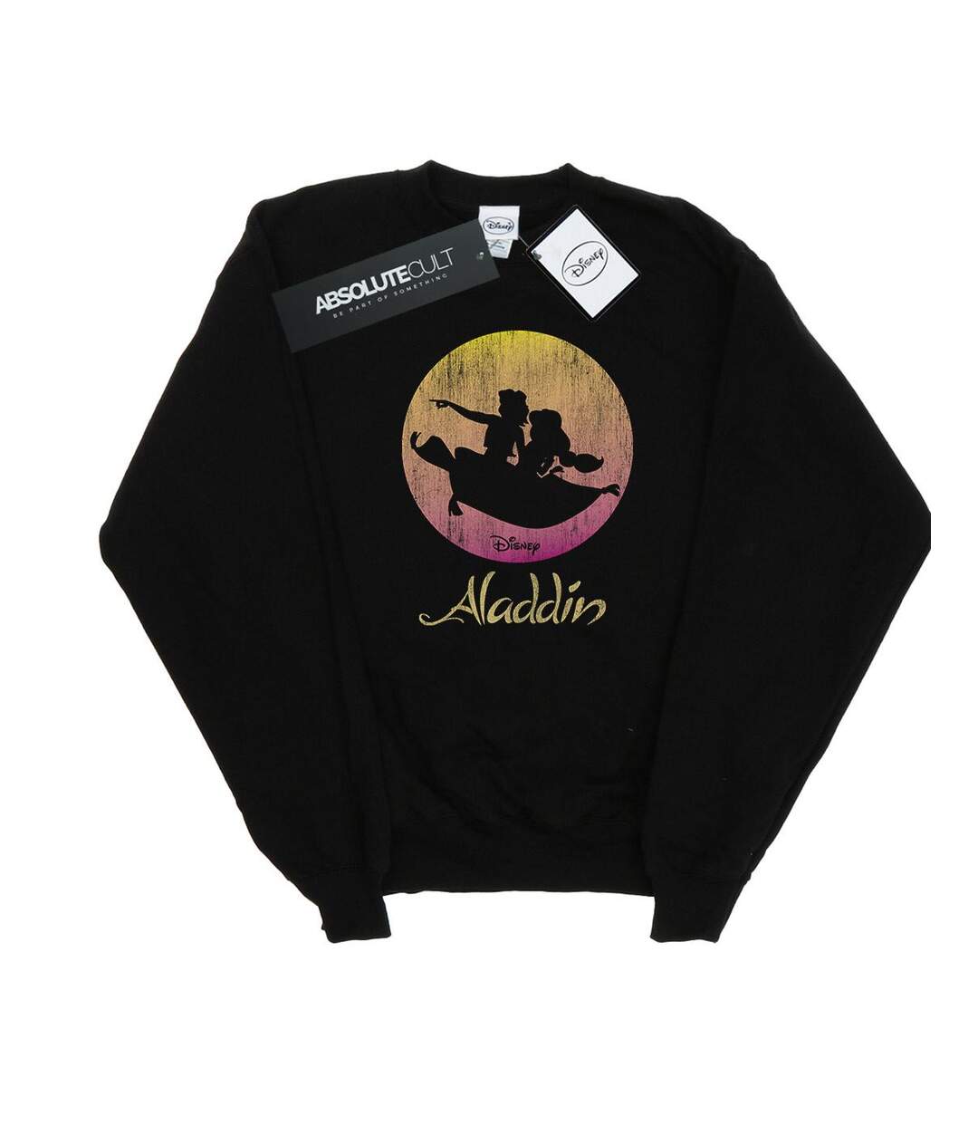 Disney - Sweat ALADDIN FLYING SUNSET - Femme (Noir) - UTBI13189-1