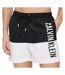 Short de bain Noir/Blanc Homme Calvin Klein Medium Drawstring - S