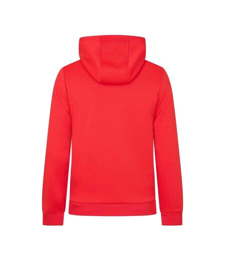 Mens Brushed Fleece Full Zip Hoodie True Red Castore