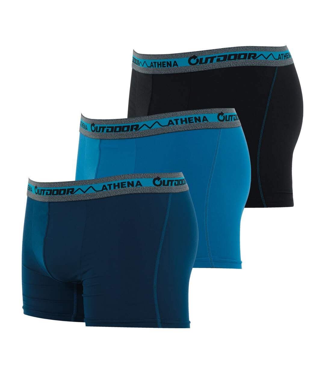 Lot de 3 boxers recyclé homme Outdoor Athena-3