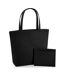 Sac de courses taille unique noir Bagbase