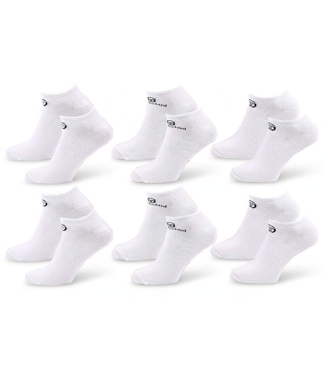 Sergio Tacchini Pack Chaussettes courtes Femme Sneaker  Lot de 6-1