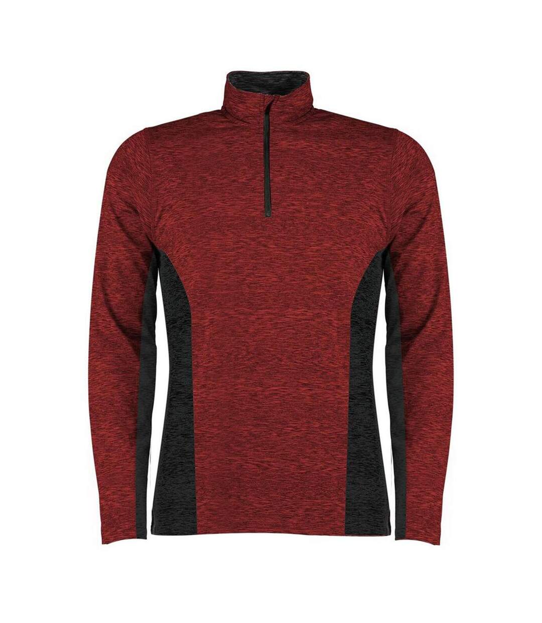 Rhino Mens Jupiter 1/4 Zip Contrast Performance Top (Red/Black) - UTRW6616