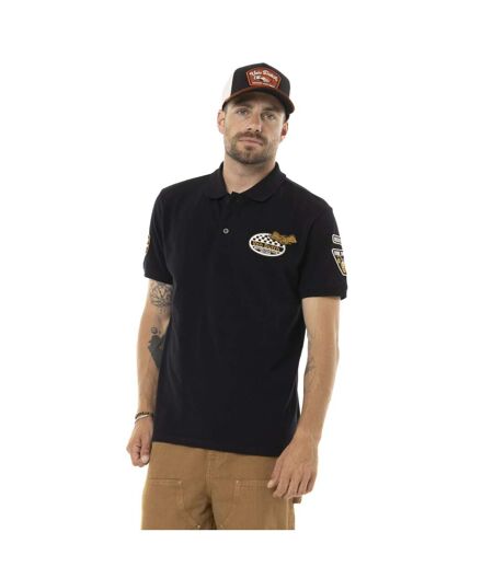 Polo homme manches courtes piqué avec patch Engine Vondutch
