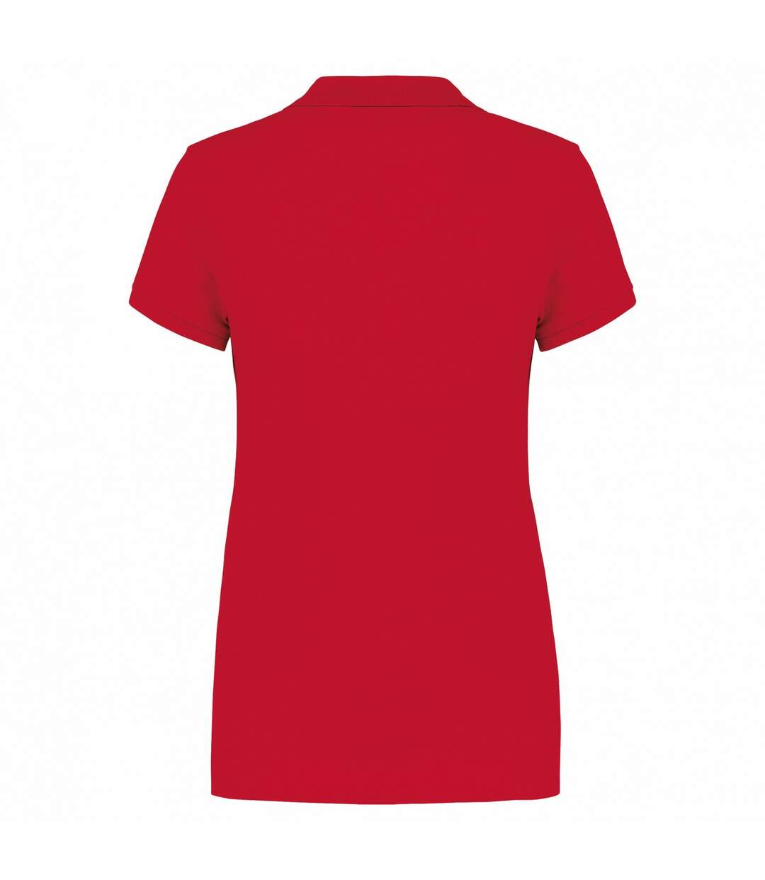 Womens/ladies pique polo shirt red Kariban