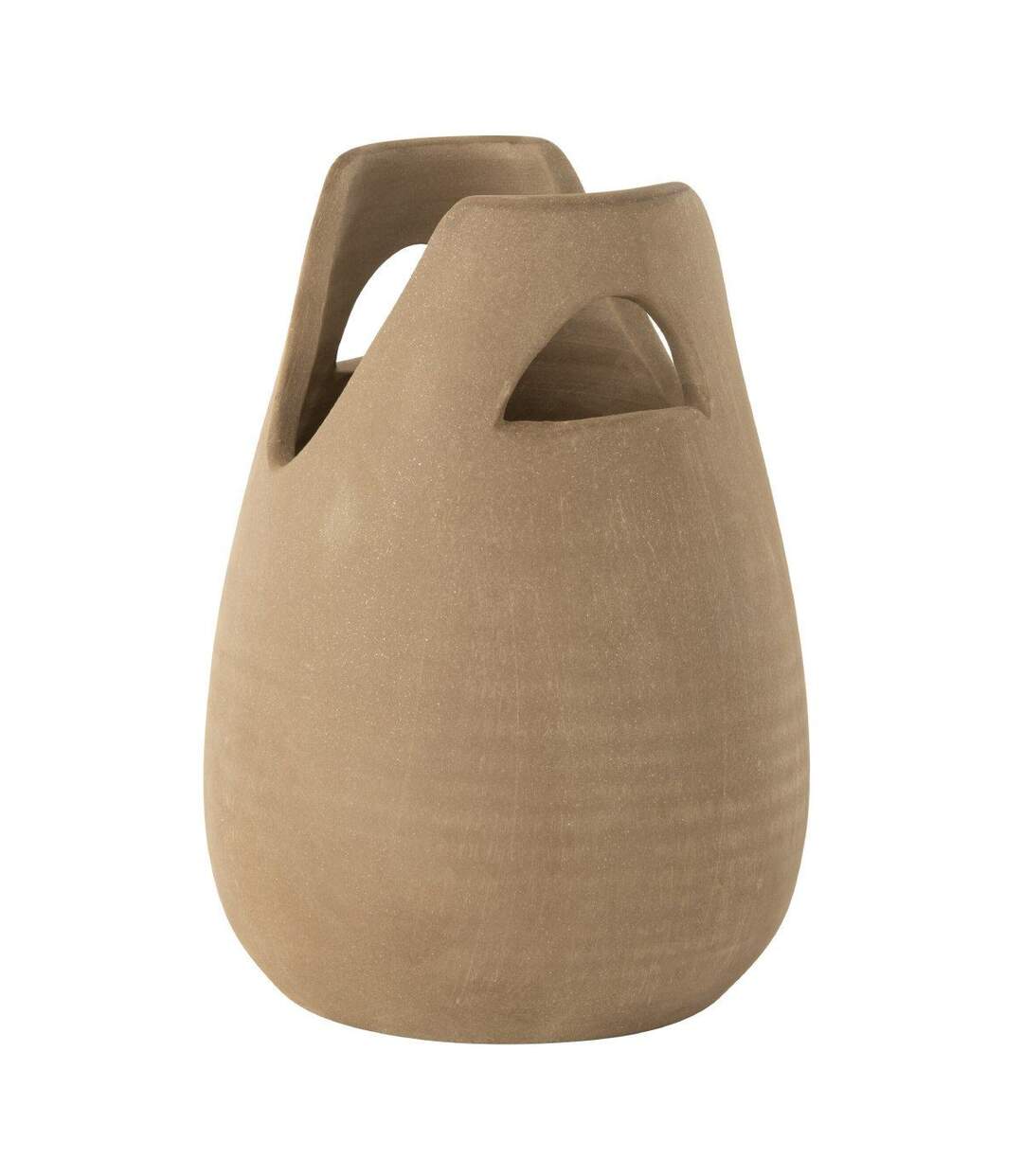 Vase Déco avec Anses Pure Nature 30cm Beige-1