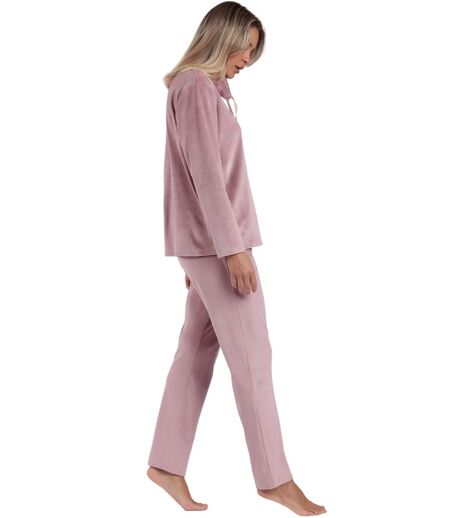 Pyjama velours pantalon sweat à col montant Luxury Velvet Admas