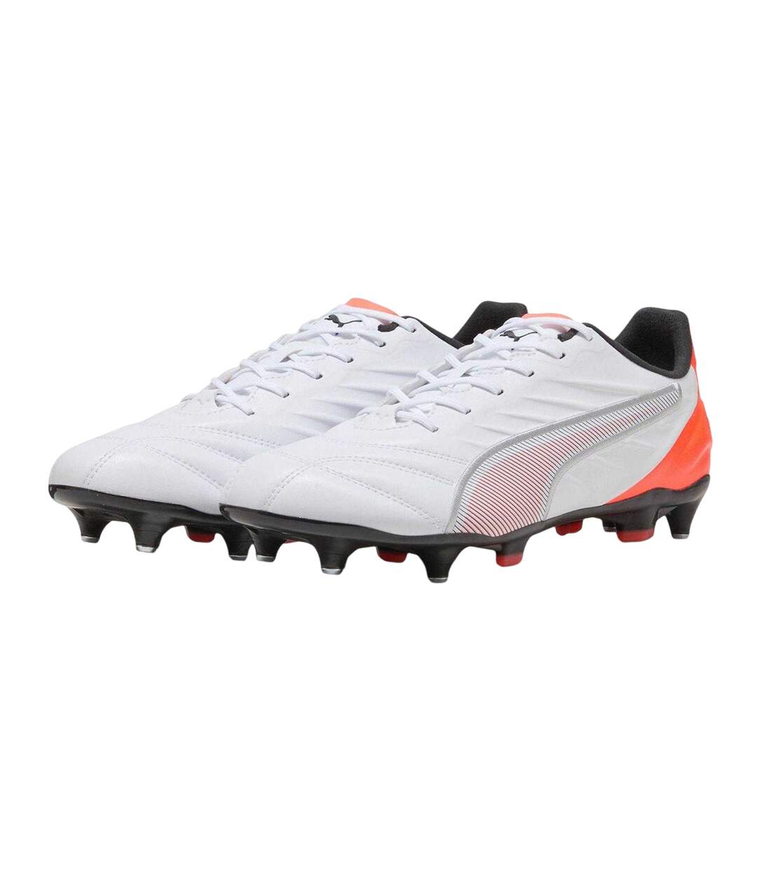 Mens King Pro Soft Ground Football Boots  White Puma-4