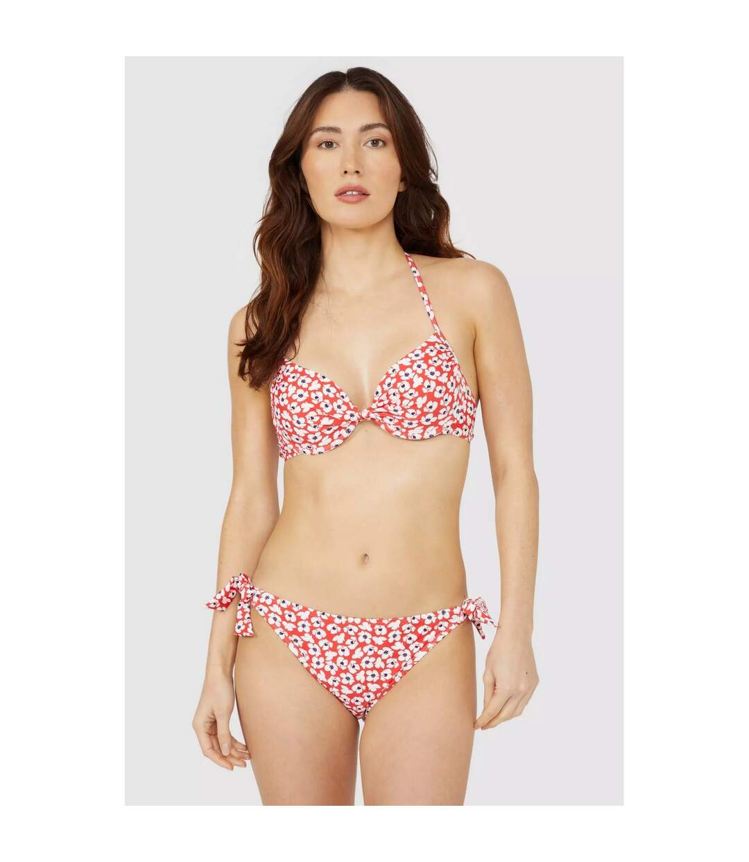 Haut de maillot de bain femme rouge Debenhams-3