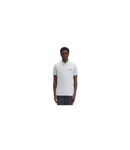 Polo Motif/style Logo Homme Bleu Glacier Fred Perry