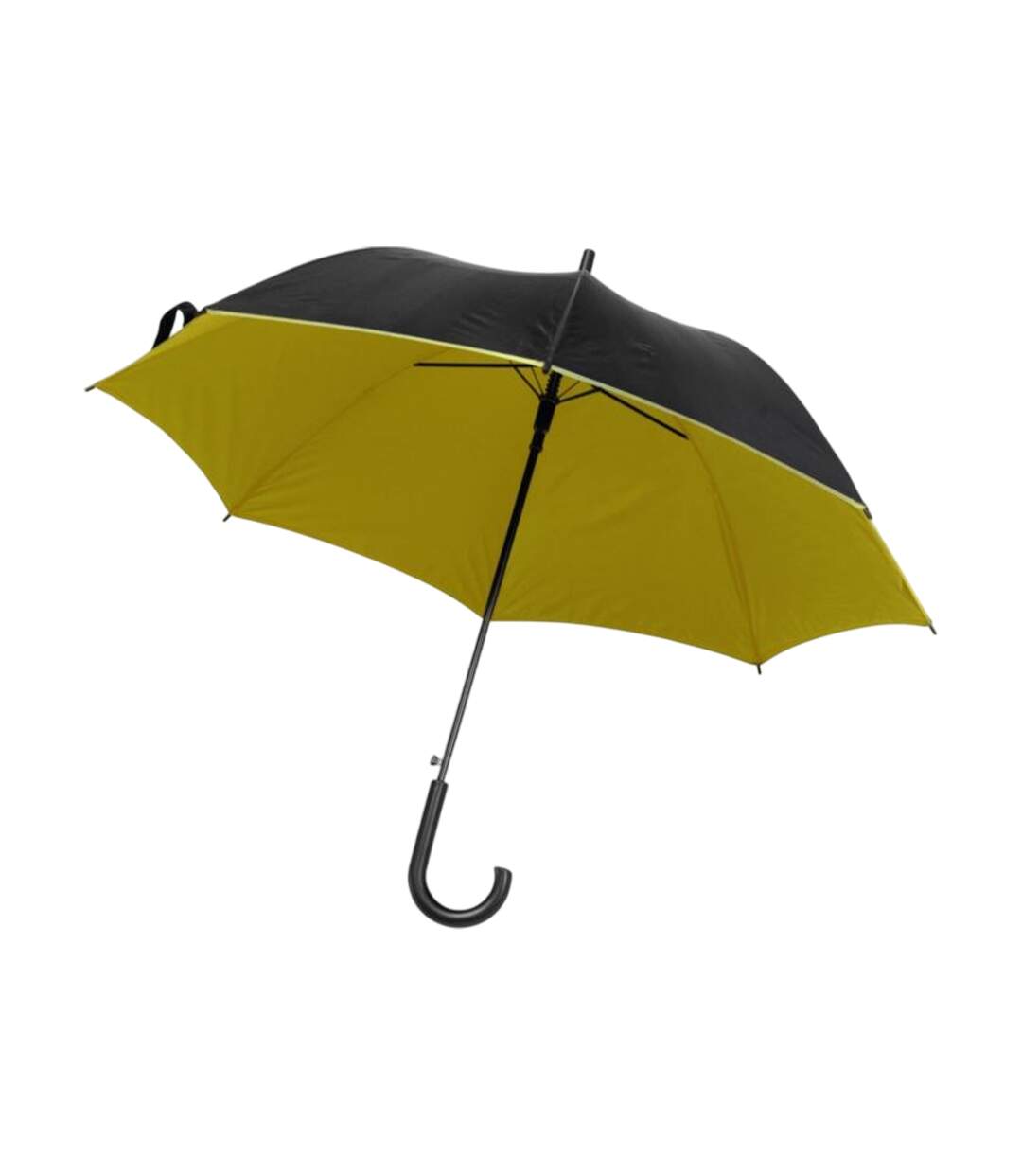 Parapluie Droit 84,5 Cm X 107 Cm Noir Jaune L-Merch-2