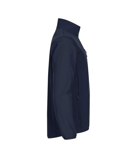 Mens Classic Soft Shell Jacket Dark Navy Clique