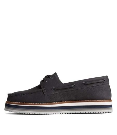 Chaussures Bateau Authentic Original Stacked Femme Noir Sperry