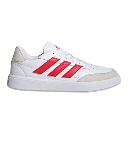 Baskets Courtblock Homme Blanc Rouge Adidas
