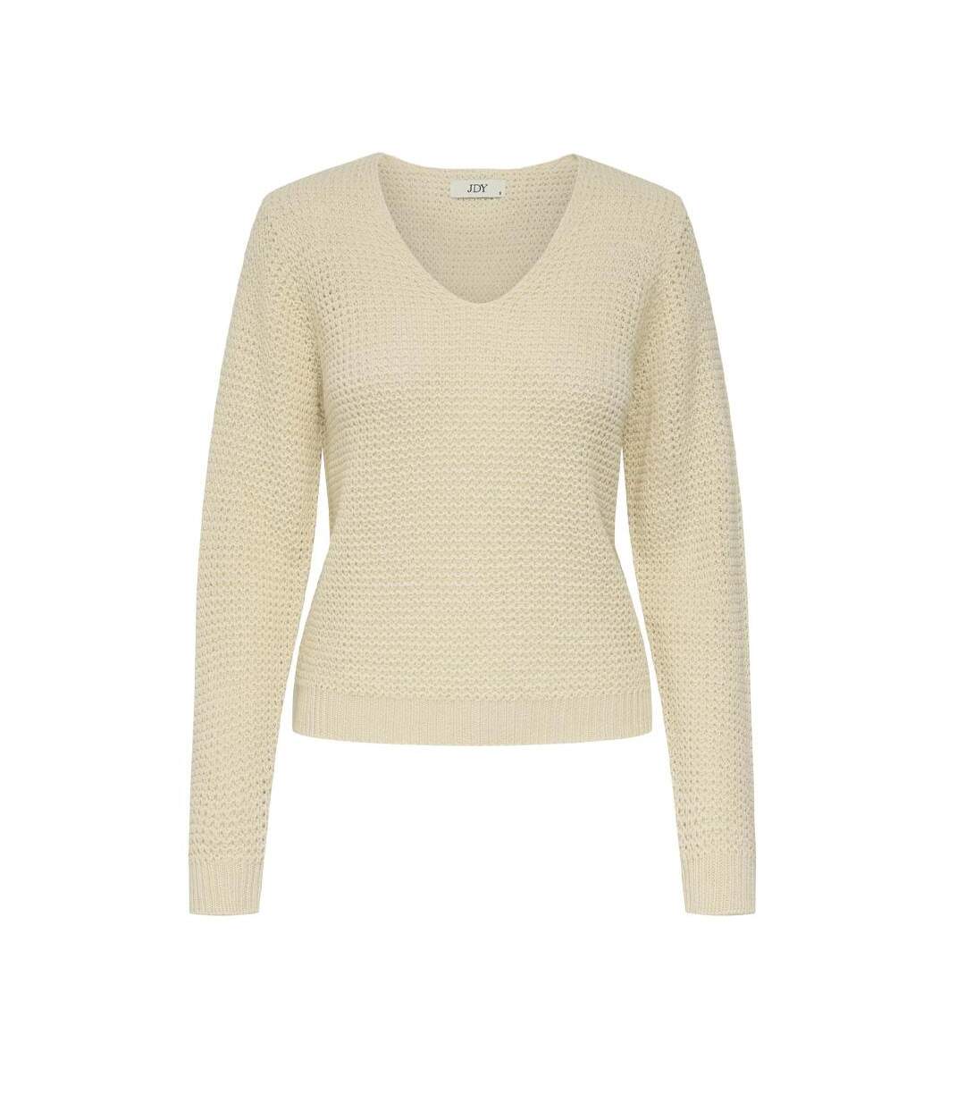 Pull beige femme jdy ellen-3