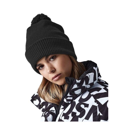 Unisex adult snowstar beanie charcoal Beechfield