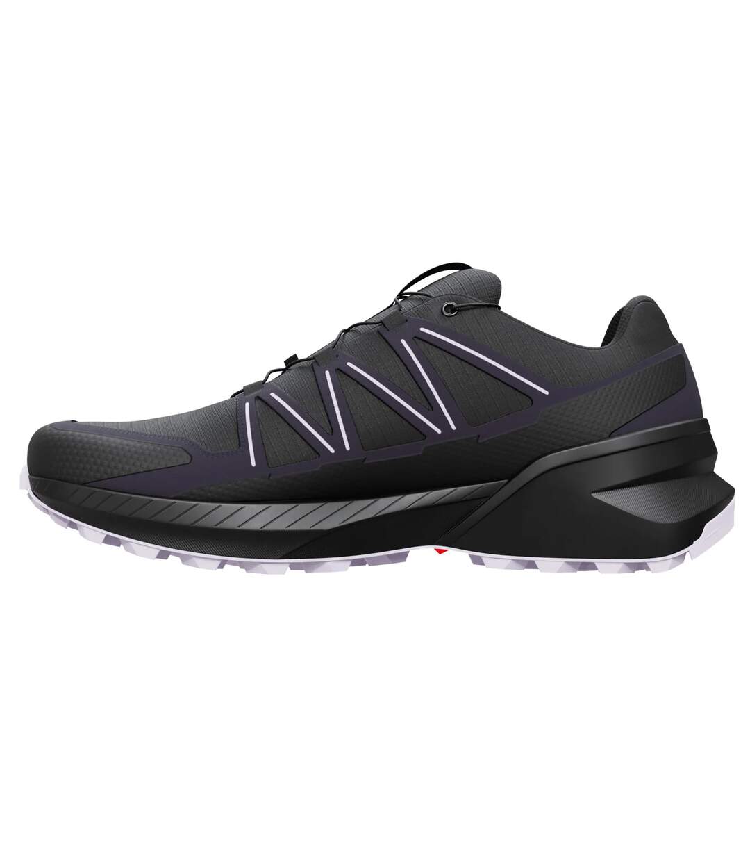 Womens/ladies Speedcross Peak Trainers Black Violet Salomon-3
