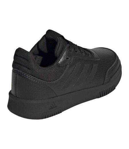 Boys Tensaur 3 Leather Trainers Triple Black Adidas