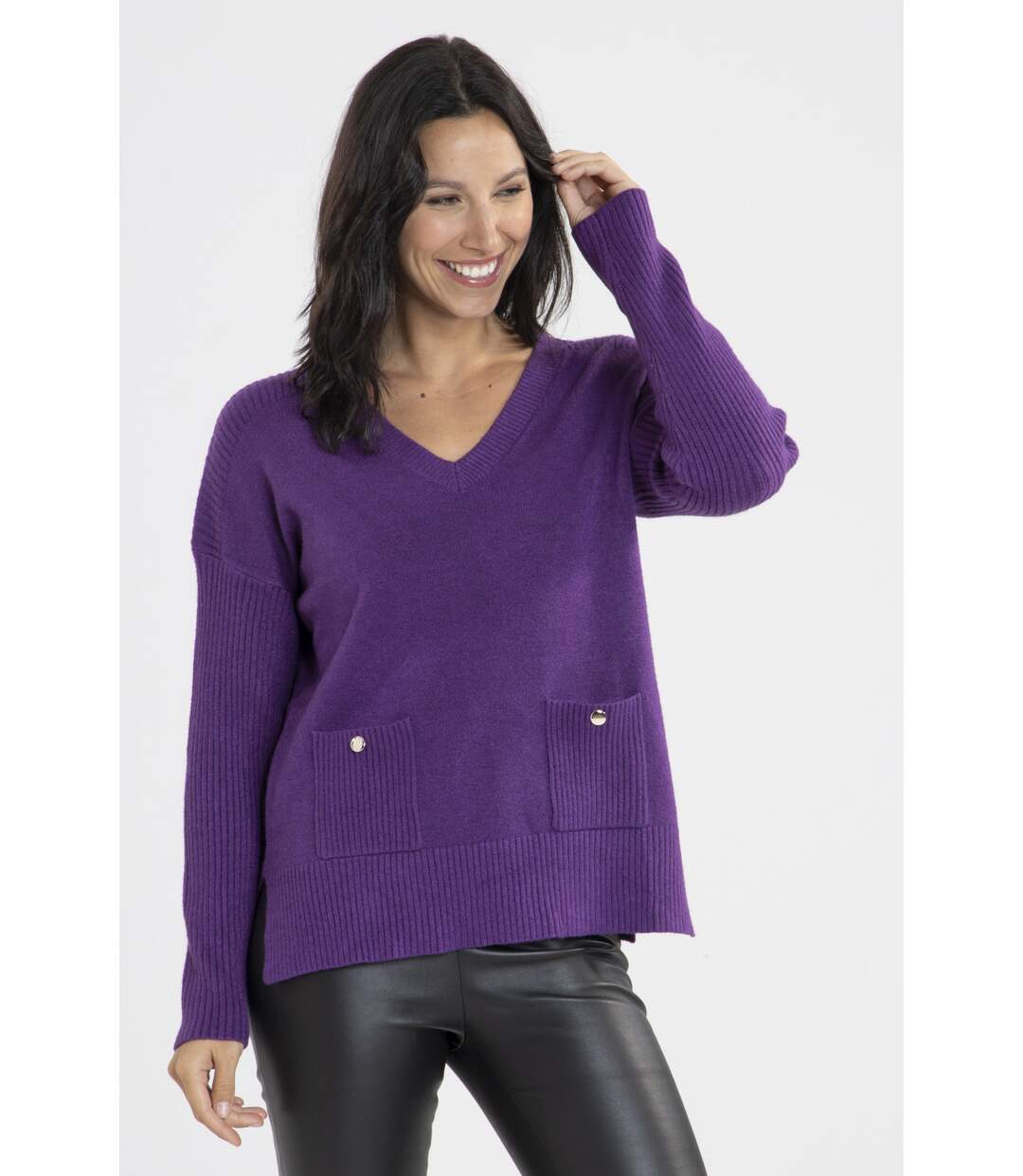 Pull Martine Violet-2