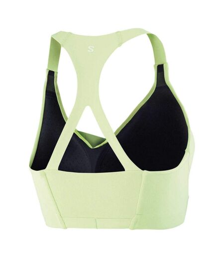 Womens/ladies Bliss Sports Bra Lime Salomon