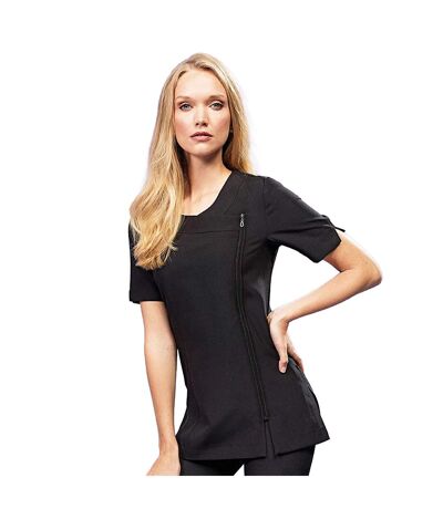 Pack Of 2  Ladies/womens *camellia* Tunic / Health Beauty & Spa / Workwear  Black Premier