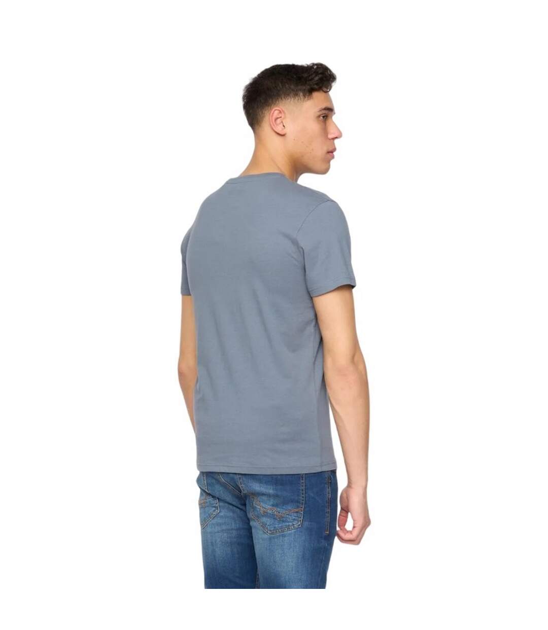Pack of 5  Mens demtare plain t-shirt  multicoloured Duck and Cover-2