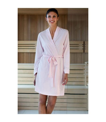 Peignoir de bain 100% coton femme rose clair Towel City