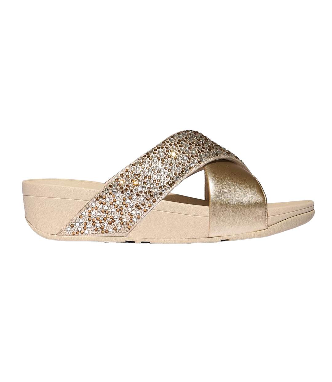 Sandales Motif/style Cristal Lulu Femme Blanc Cassé FitFlop-1