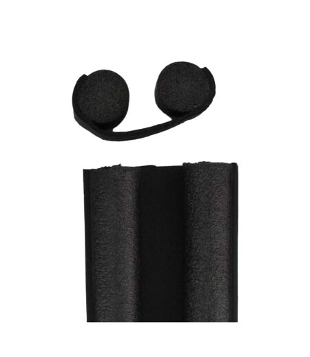 Dessous de porte double bourrelet noire 8621195-n1bamovible 93 cm