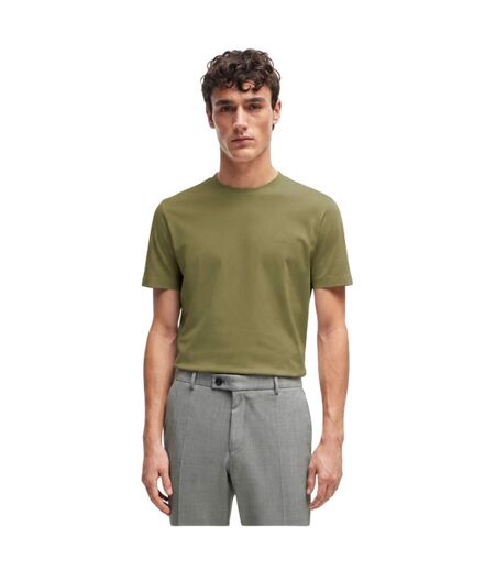 Mens Hbb Thompson Tonal Logo T-shirt Green Boss