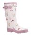 Bottes De Pluie Wildflower Femme Rose Cotswold-1