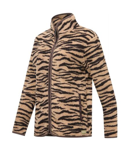 Veste Polaire Motif/style Imprimé Zèbre Frankie Femme Beige Regatta