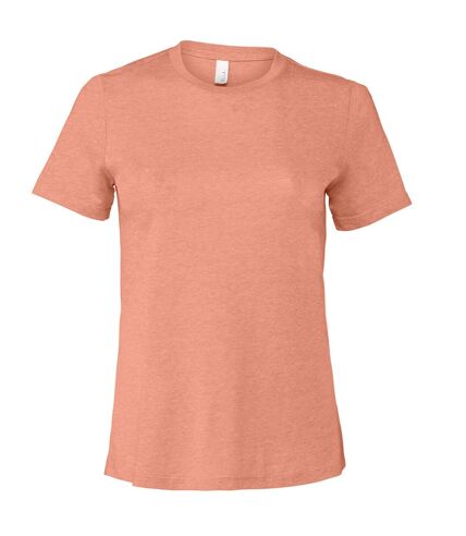Bella + Canvas Womens/Ladies Heather Jersey Relaxed Fit T-Shirt (Sage Green)