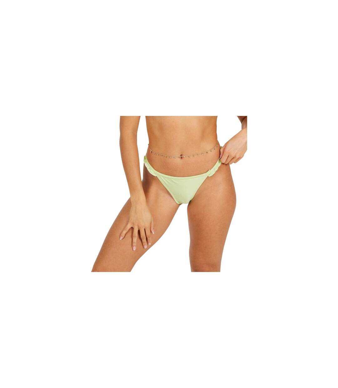 Bas De Maillot De Bain Motif/style À Volants Femme Vert Turquoise Pâle Brave Soul-1