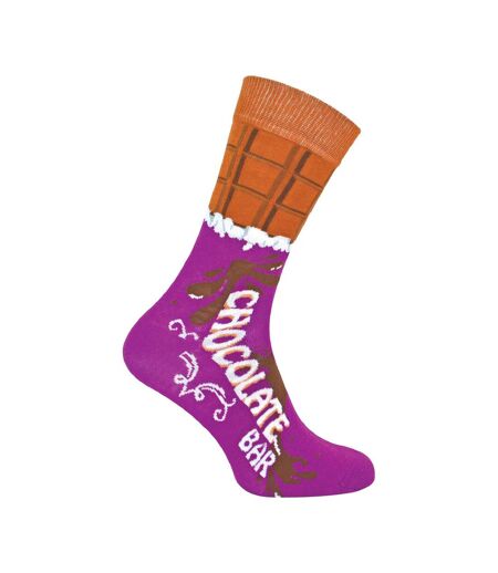 1 Pack Mens Novelty Cotton Rich Chocolate Bar Socks in a Box