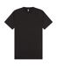 Unisex adult combed ringspun cotton extended neckline tall oversized t-shirt black Casual Classics-1